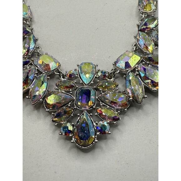 Vtg Kate Spade Crystal Capital Glow Collar Necklace Bridal Formal Statement - Picture 4 of 8